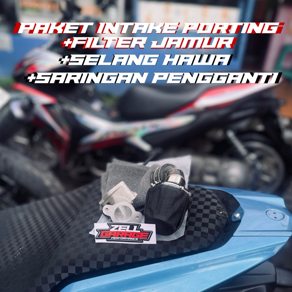 PERFORMA Intake Porting Paket Upgrade Intake Porting Filter Udara Jamur untuk Aerox New dan Old Plug