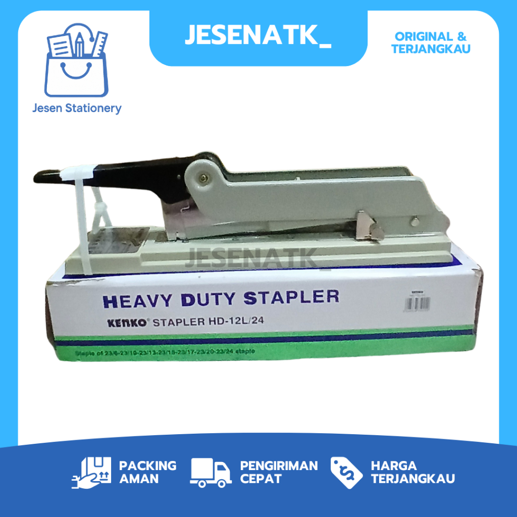 Stapler Heavy Duty HD-12L/24 untuk Menjilid Dokumen Tebal