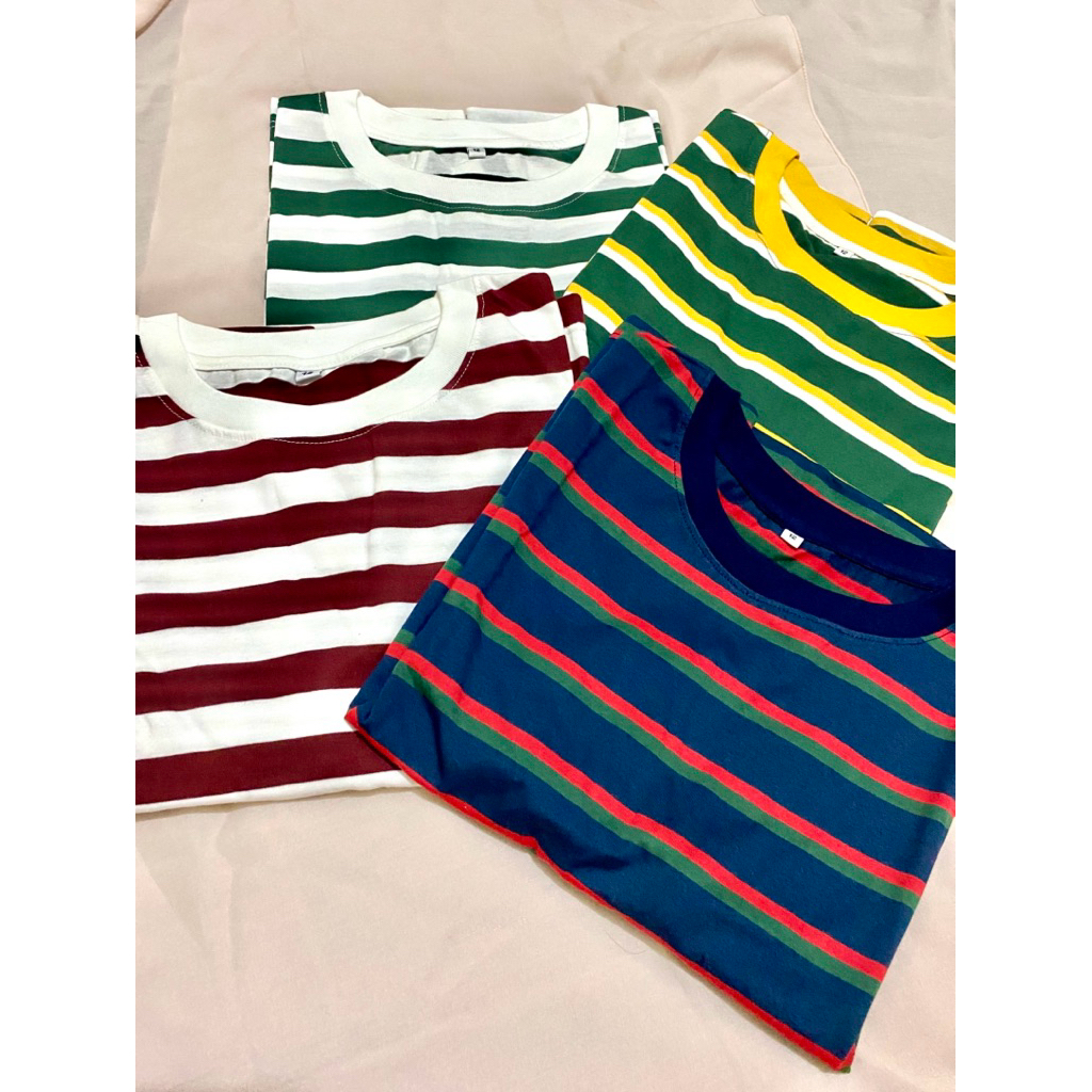 kaos croptop wanita oversize wanita / kaos salur