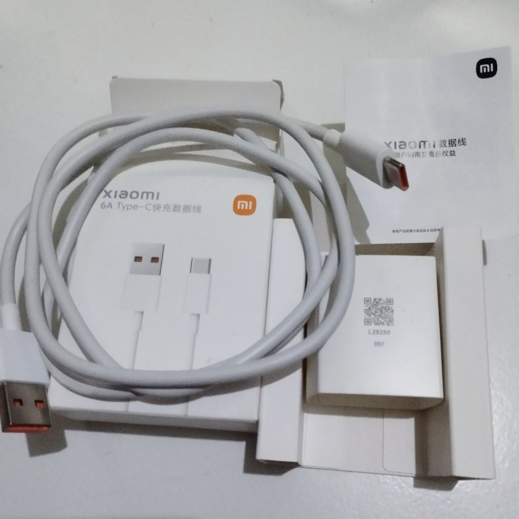 Kabel Data Type C Xiaomi 6a Suport 120wat Ori Xiaomi