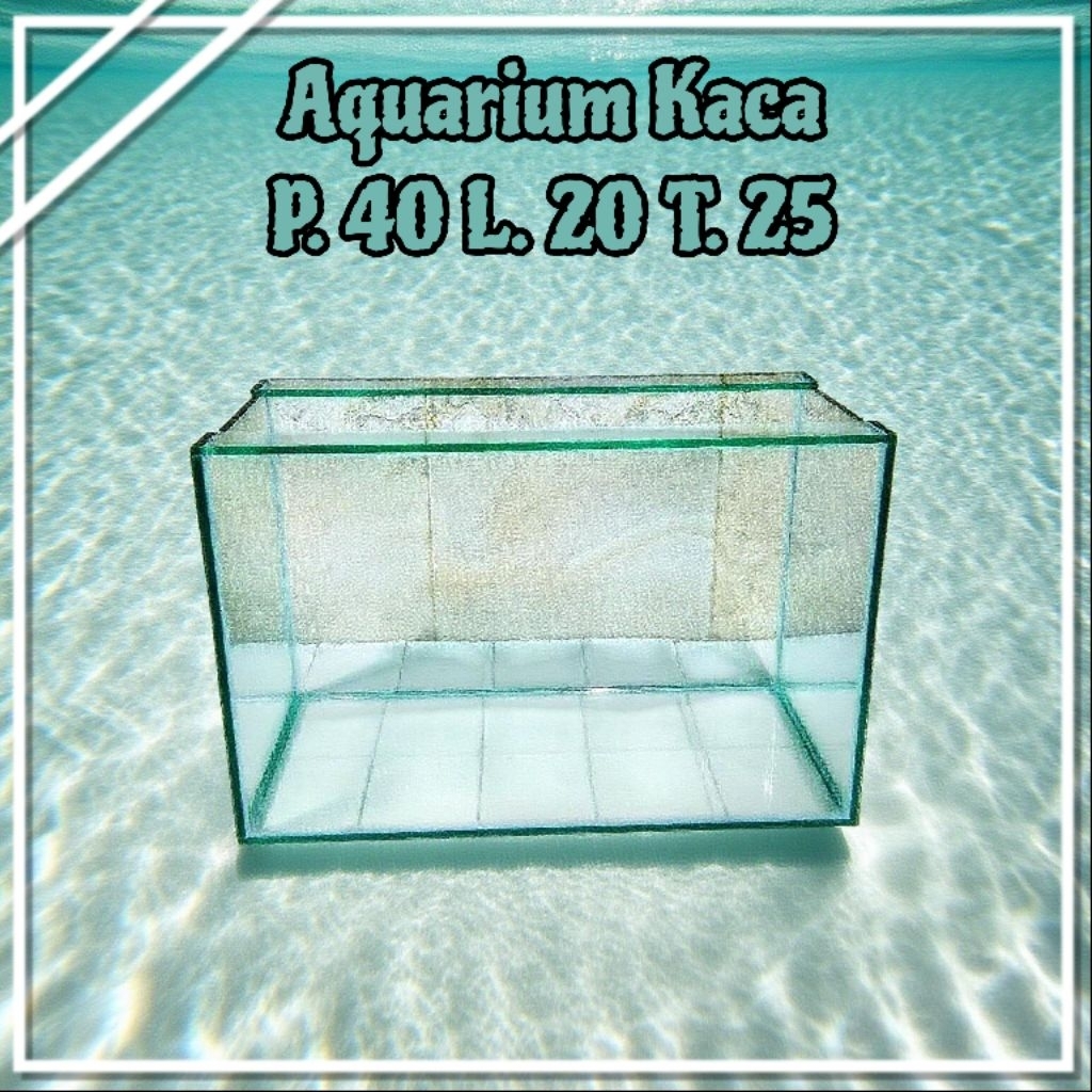 Aquarium Ukuran 40x20x25 Akuarium Kaca Tebal 5mm Aquarium Aquascape