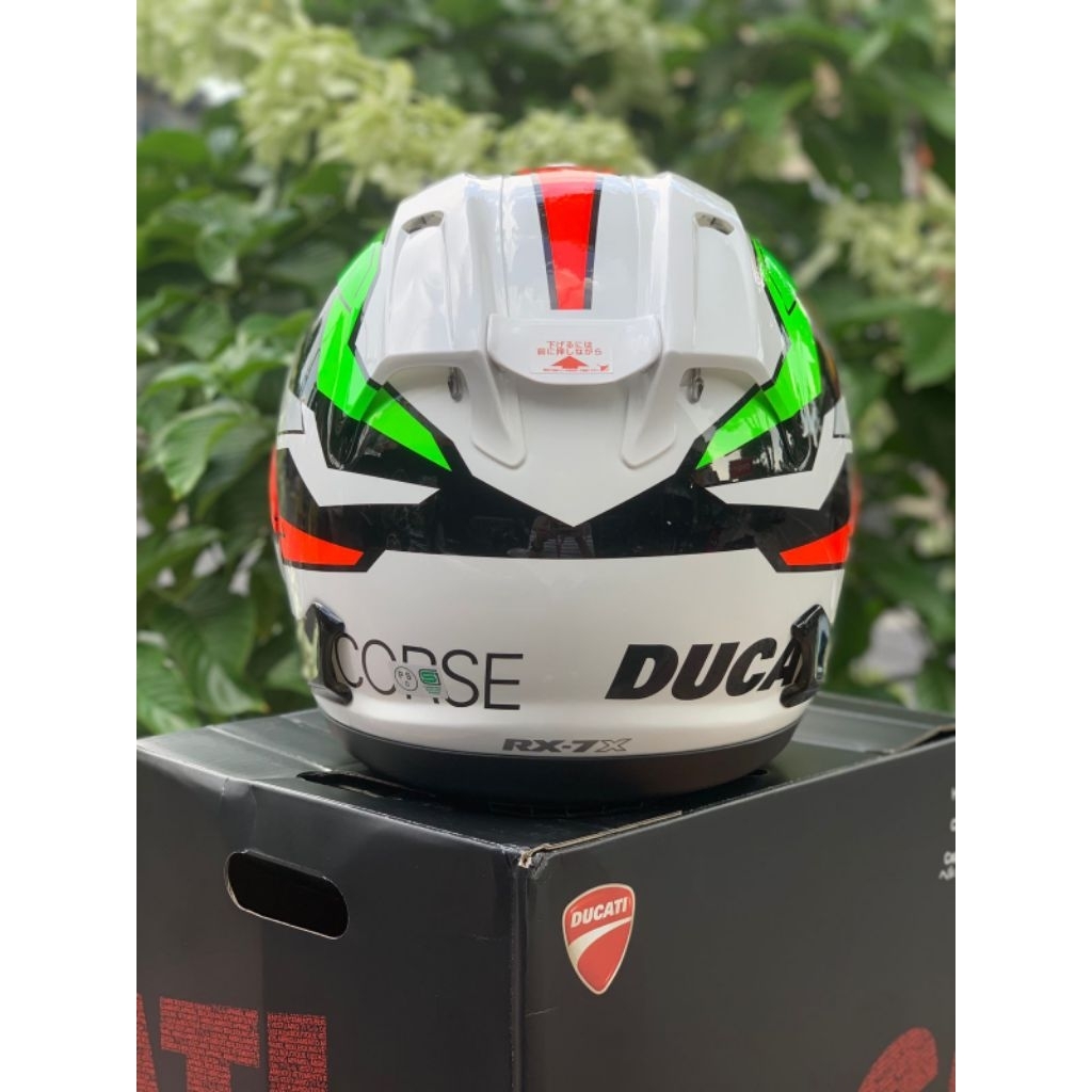 HELM ARAI RX7X DUCATI CORSE V8 FLAG ITALY ORIGINAL
