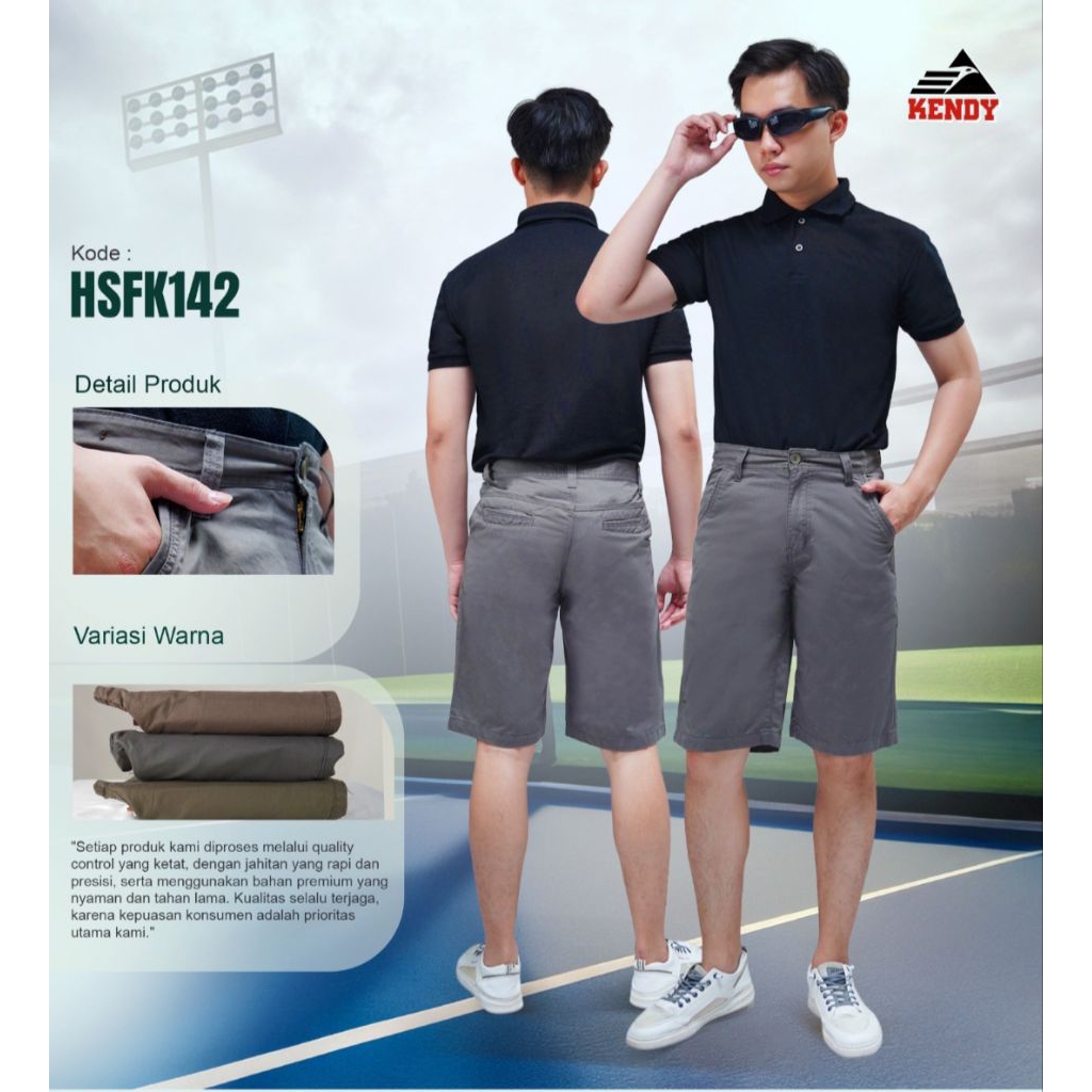 Celana Kendy pendek pria original premium | Celana kendy
