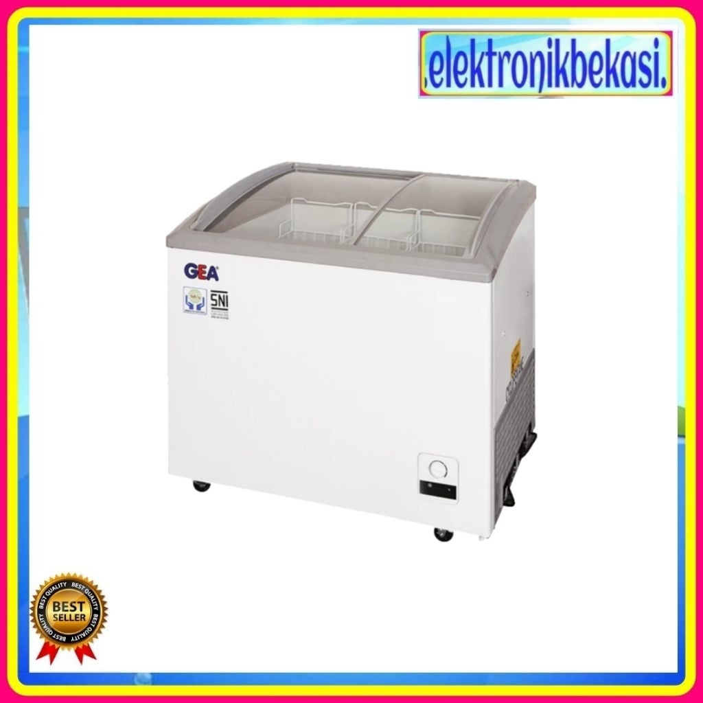 CHEST FREEZER GEA SD 213 / BOX FREEZER GEA 213 SLIDING CURVE 213 LITER / GEA SD213 SLIDING CURVE