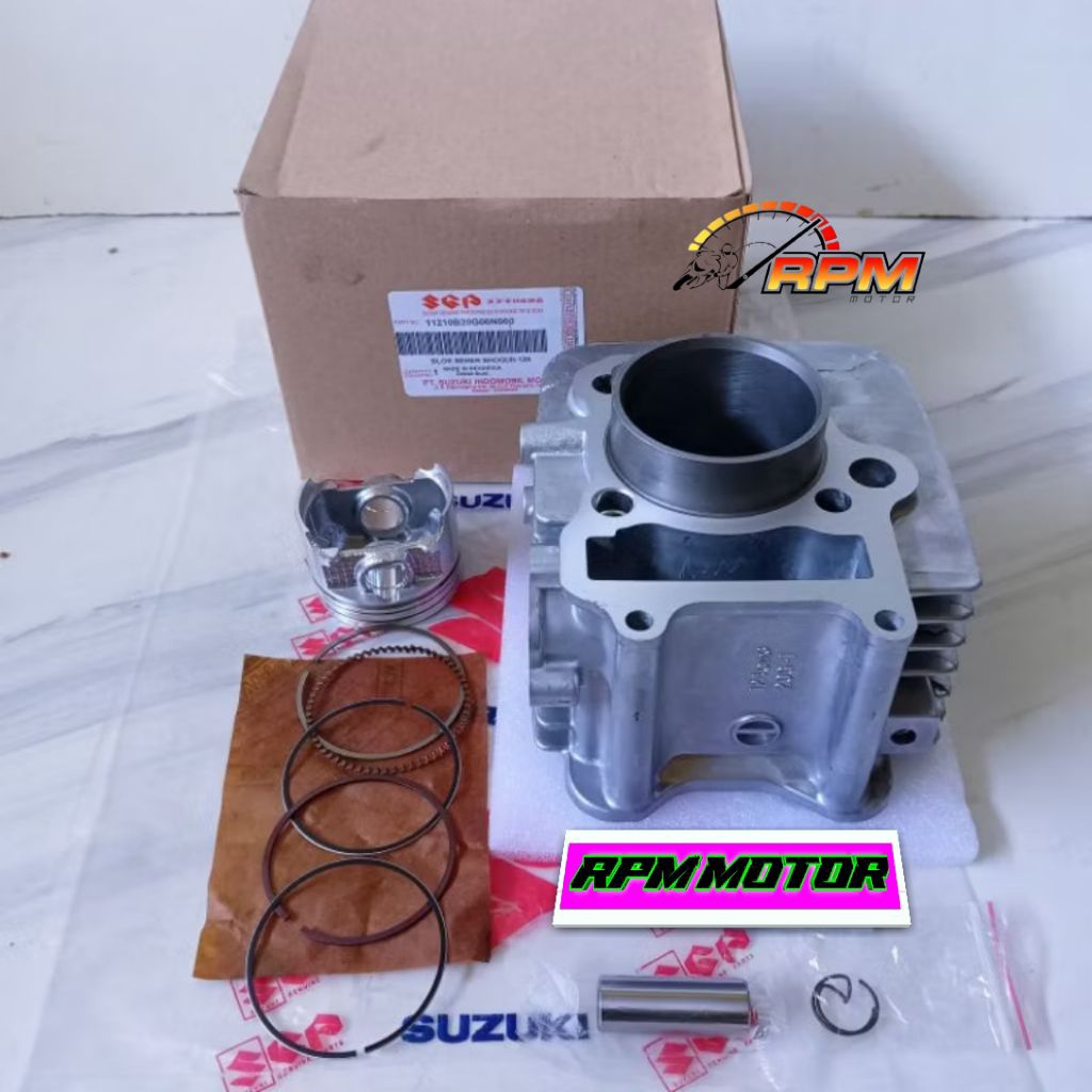BLOK SEHER CYLINDER PISTON SHOGUN 125 LAMA SHOGUN 125 R, SHOGUN 125 SP, SHOGUN 125 FD ARASHI