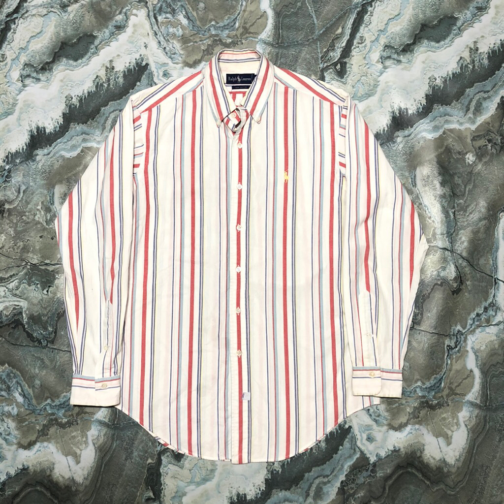 kemeja polo rl ralph lauren stripe strip