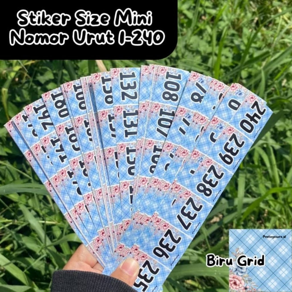 

Stiker Nomor Urut Size Mini 1-240 / Stiker Target Angka Mini 1-240 / Stiker Nomor / Stiker Nomor Urut/ Stiker Angka