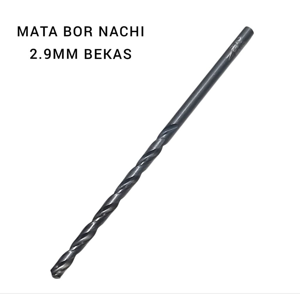 drill mata bor 2.9mm Nachi mata bor besi hss 2.9 mm nachi bekas mulus utuh