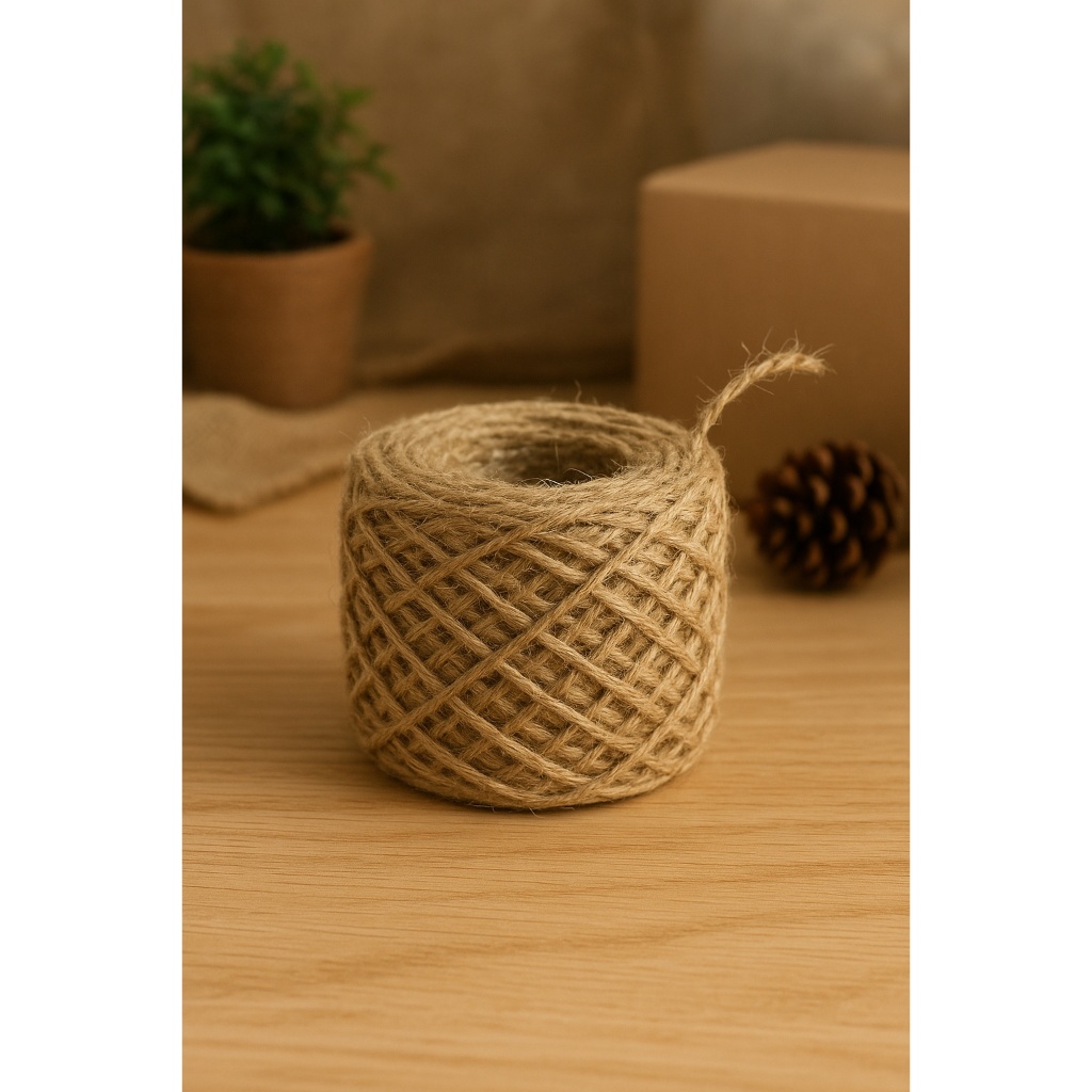 

Tali Goni / Tali Rami Serat Alami 2 Ply – Panjang 50 Meter