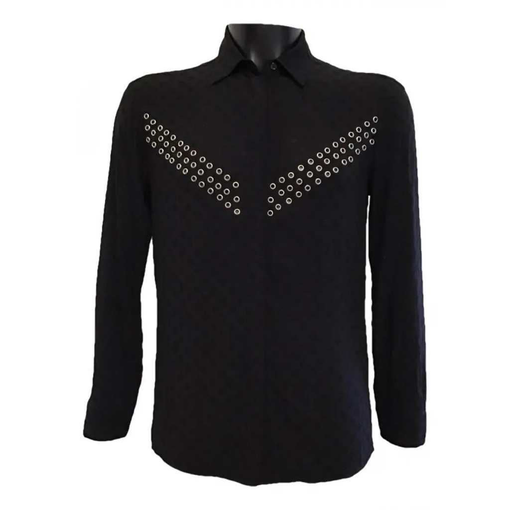 Sandro Women Printed with Crochet Collar Shirt / Kemeja Wanita Sandro