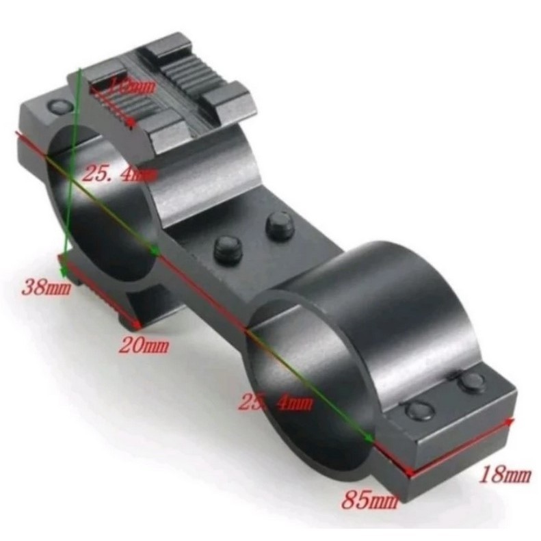 Mounting Laser Senter Teleskop OD25mm Stabil Kokoh