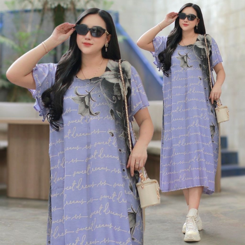 Daster jumbo branded kekinian murah adem busui bumil grosir pekalongan