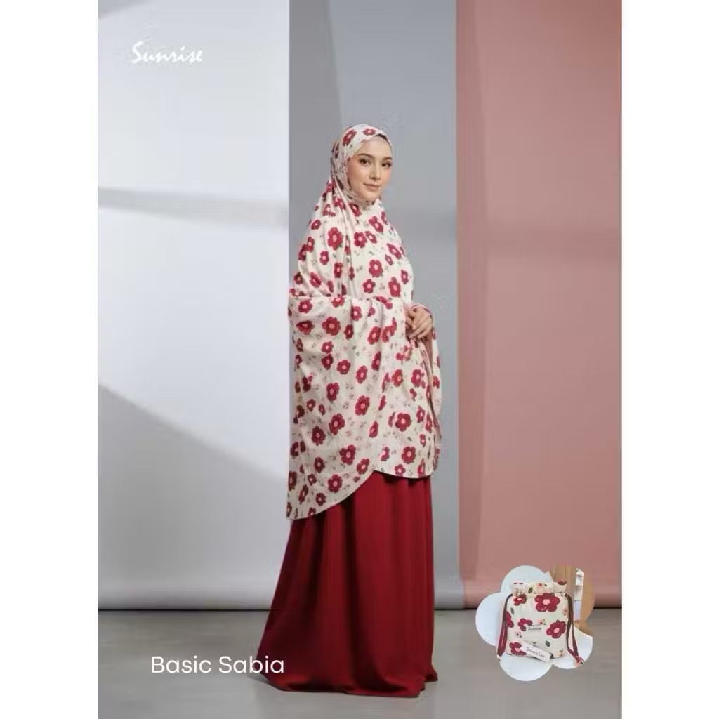 Mukena Sunrise - Sabia - Mukena Dewasa Rayon Premium Jumbo