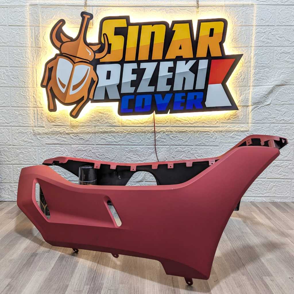 Win - Kolong Samping Pcx 150 Foot Rest 2017 2018 2019 Cover Under Side Merah Doff
