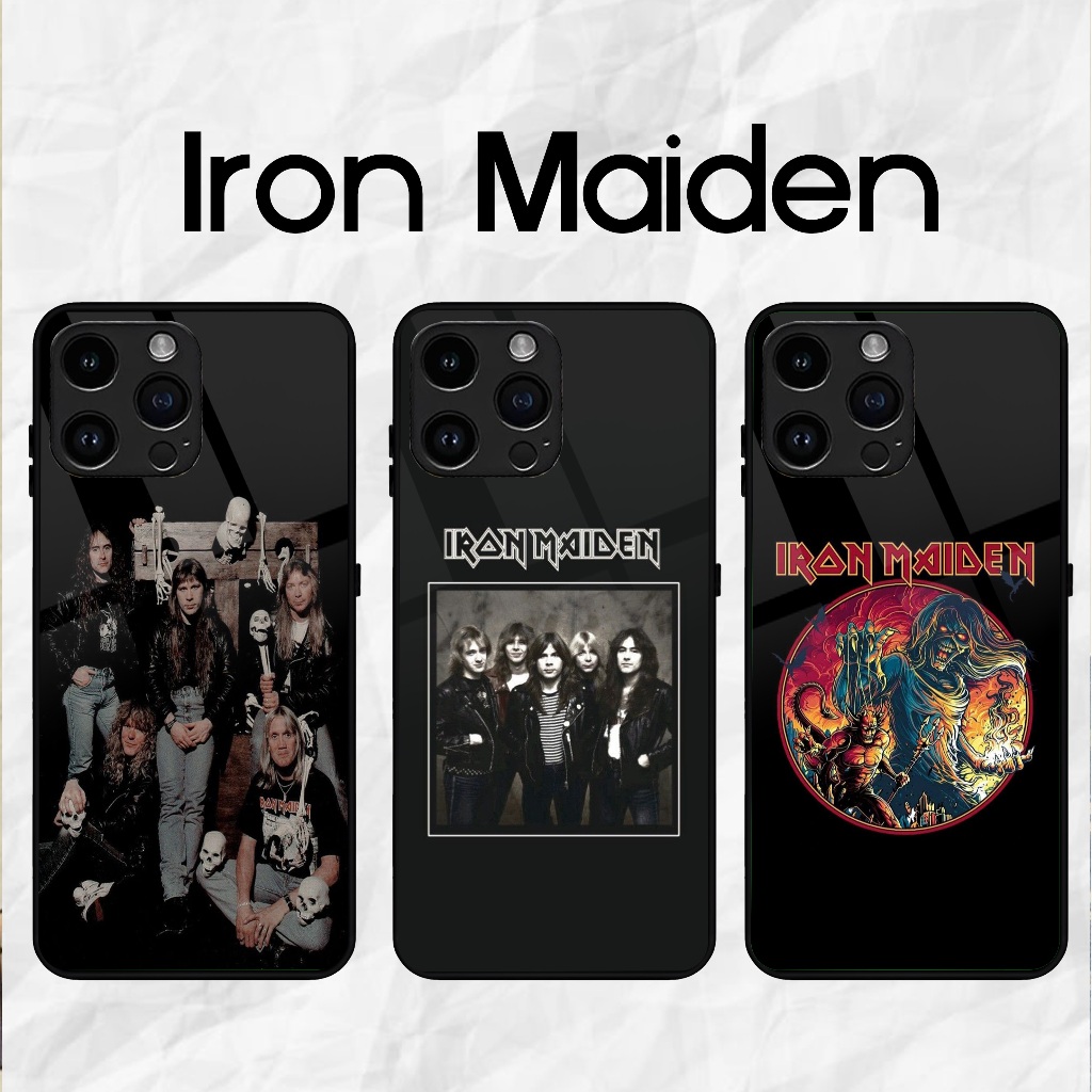 Iron Maiden - Softcase Glass - Softcase Glossy - Softcase Kaca -ALL TIPE HP - Iphone samsung xiaomi 