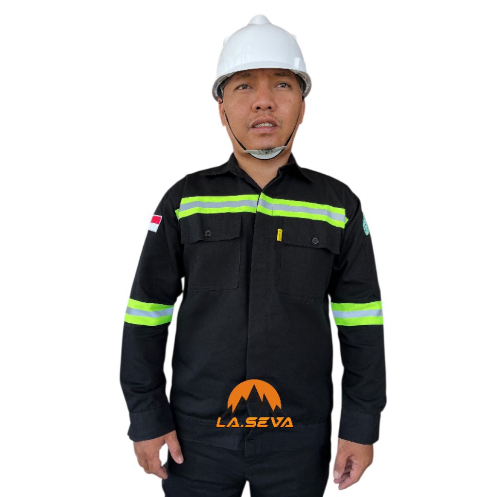 Wearpack Safety Atasan Kemeja Safety Atasan Warna Hitam