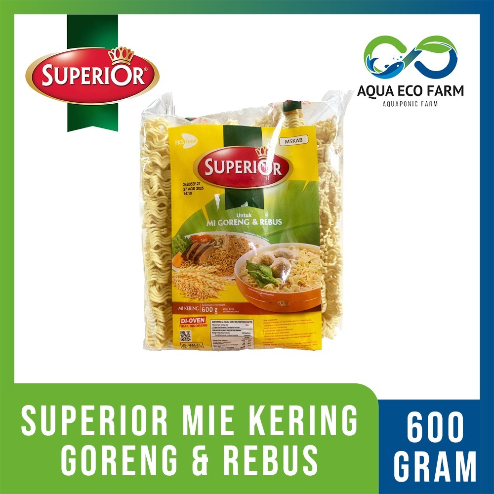 

[AquaEcoFarm] Superior Mie Telur Keriting 600gr Halal 6 Pcs | Bandung