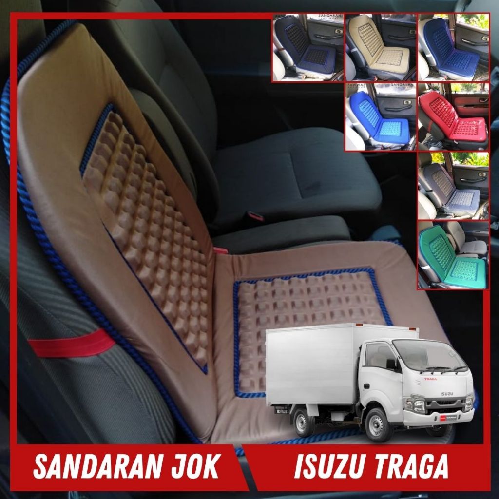 Aksesoris Mobil Isuzu Traga Sandaran Jok Cover Bantal Mobil Isuzu Traga Universal Alas Sandaran Kurs