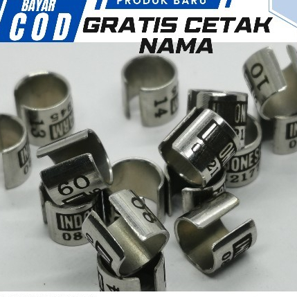 RING BURUNG UKIR BELAH 1CM 42 | CUSTOM CETAK NAMA | MERPATI DEWASA