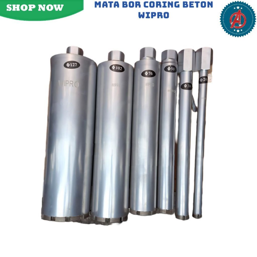 Mata Bor Coring 2.5 Inch Wipro / Mata Bor Beton Aspal Core Drill 2.5 Inch.