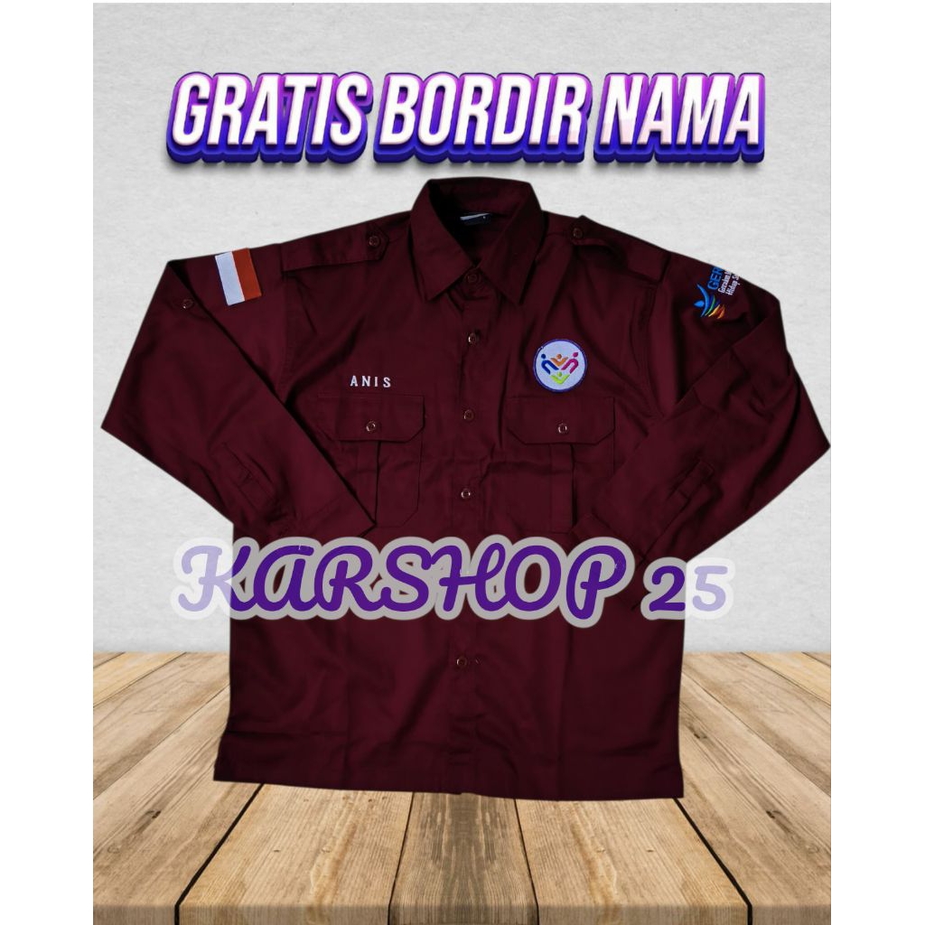 KEMEJA KADER POSYANDU SERAGAM KADER POSYANDU KEMEJA POSYANDU LENGAN PANJANG TERBARU SERAGAM POSYANDU