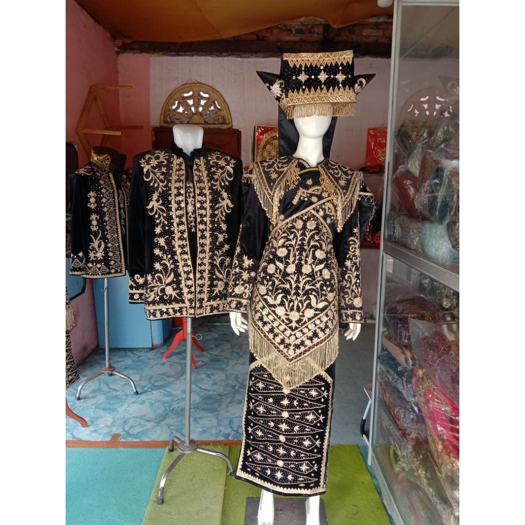 BAJU PENGANTIN MINANG MODERN PREMIUM FULL PAYET