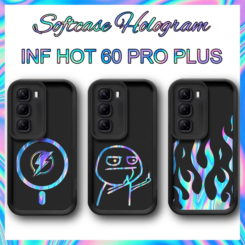 Case Hologram Infinix Hot 60 Pro Plus - Casing Infinix Hot 60 Pro Plus - Softcase Infinix Hot 60 Pro
