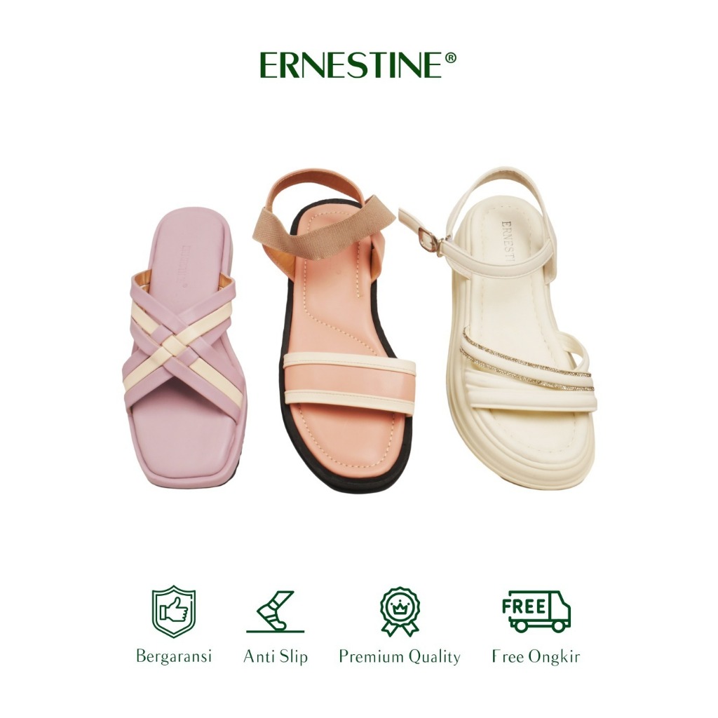 Sandal Heels / Hak Wanita - Ernestine Collection