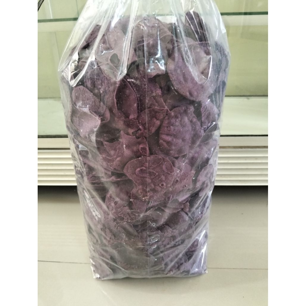 

keripik telo ungu kemasan 1kilo