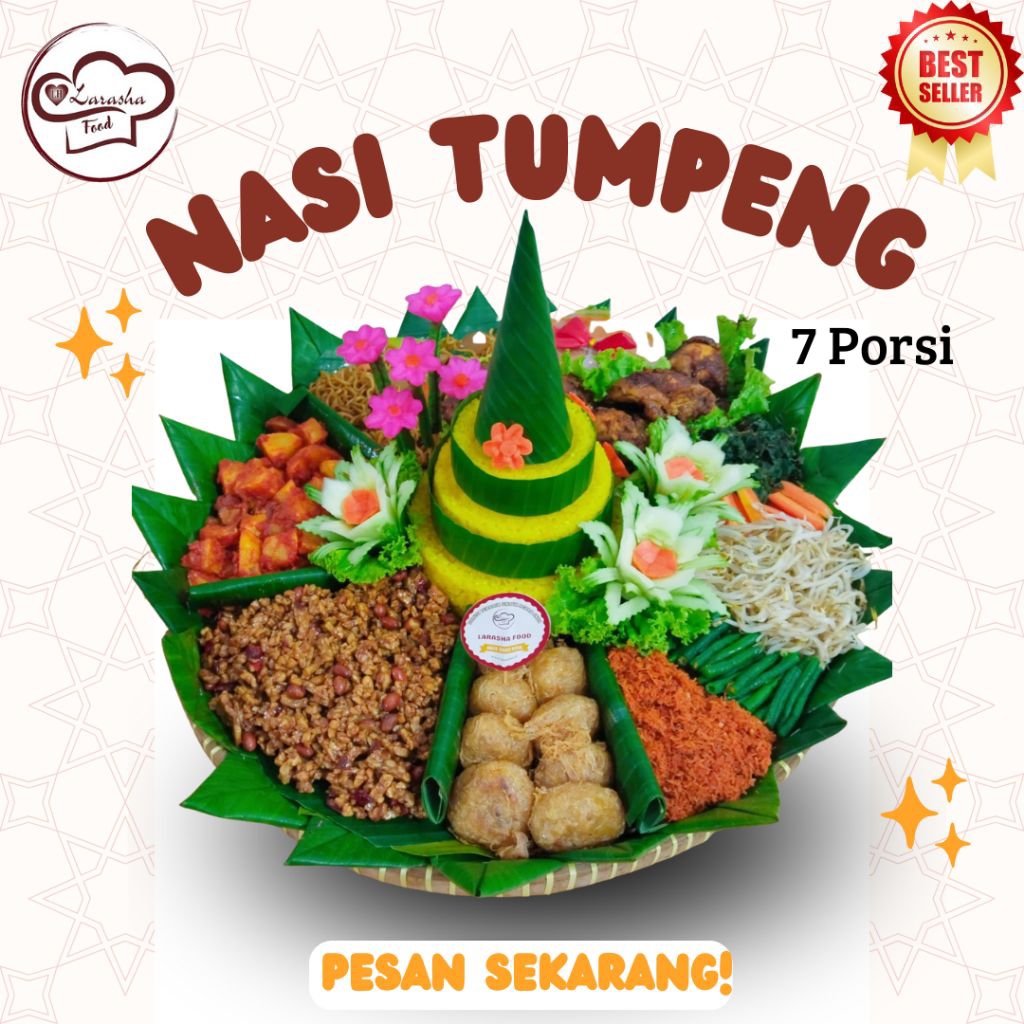 Jual Nasi kuning / Tumpeng Nasi Kuning 7 Porsi # Tumpeng nasi ayam goreng / Tumpeng Ayam bakar