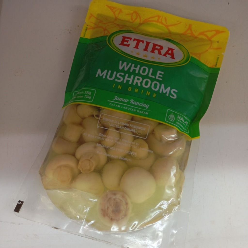 ETIRA MUSHROOM SEGAR 250 GRAM JAMUR KANCING FRESH