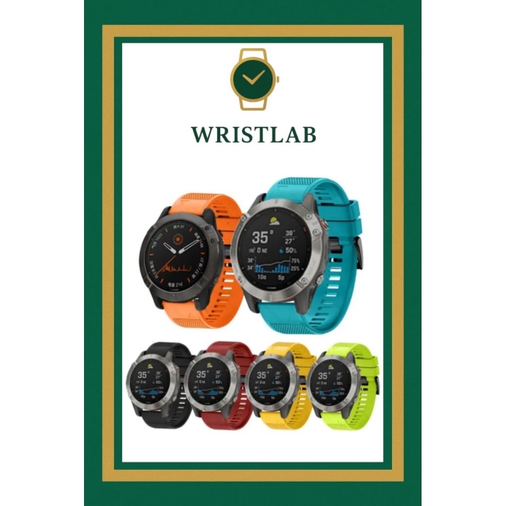 WRISTLAB STRAP QUICK FIT RUBBER F5 22MM FOR GARMIN FENIX 5 / FENIX 6 / FENIX 7 / FENIX 8 47MM TALI J