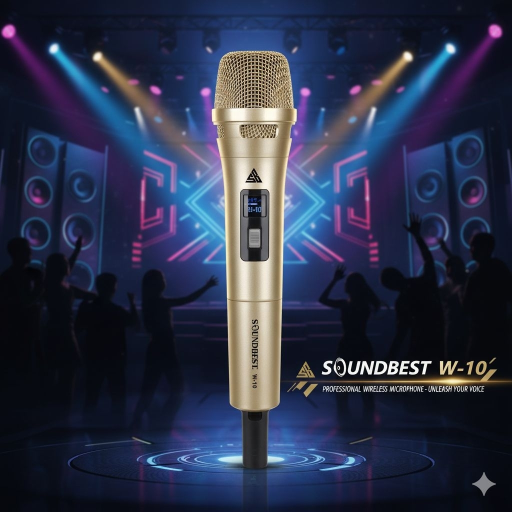 Mic Wireless Profesional SoundBest W-10 mic wireless SoundBest w-10