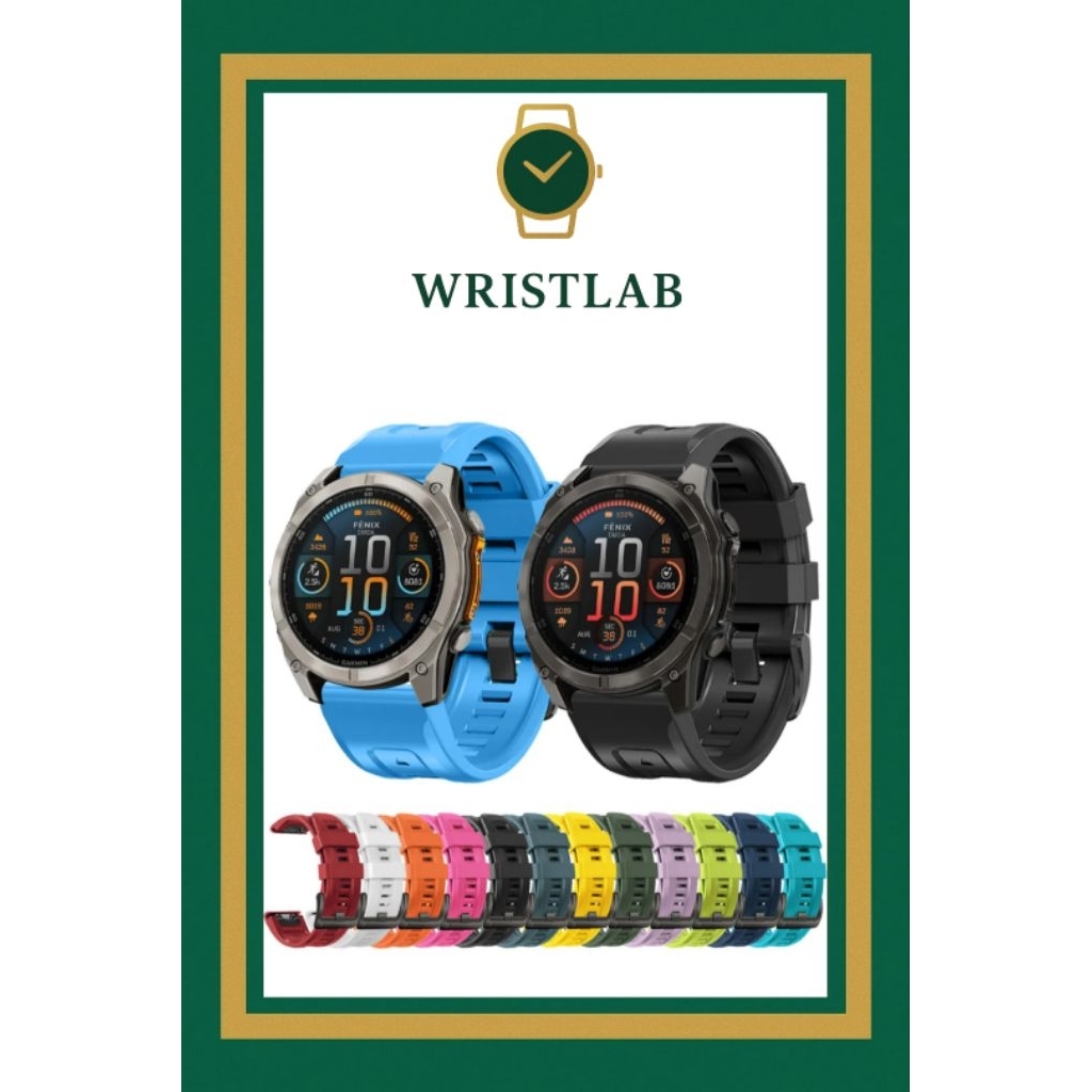 WRISTLAB STRAP QUICK FIT RUBBER F7 26MM FOR GARMIN FENIX 5X / FENIX 6X / FENIX 7X / FENIX 8 51MM TAL