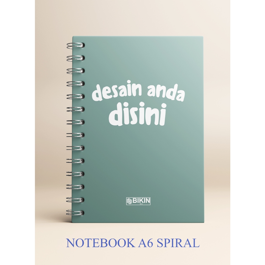 

NOTEBOOK A6 SPIRAL / BUKU CATATAN / BLOCK NOTE CUSTOM ISI 30 LEMBAR (60 HALAMAN)