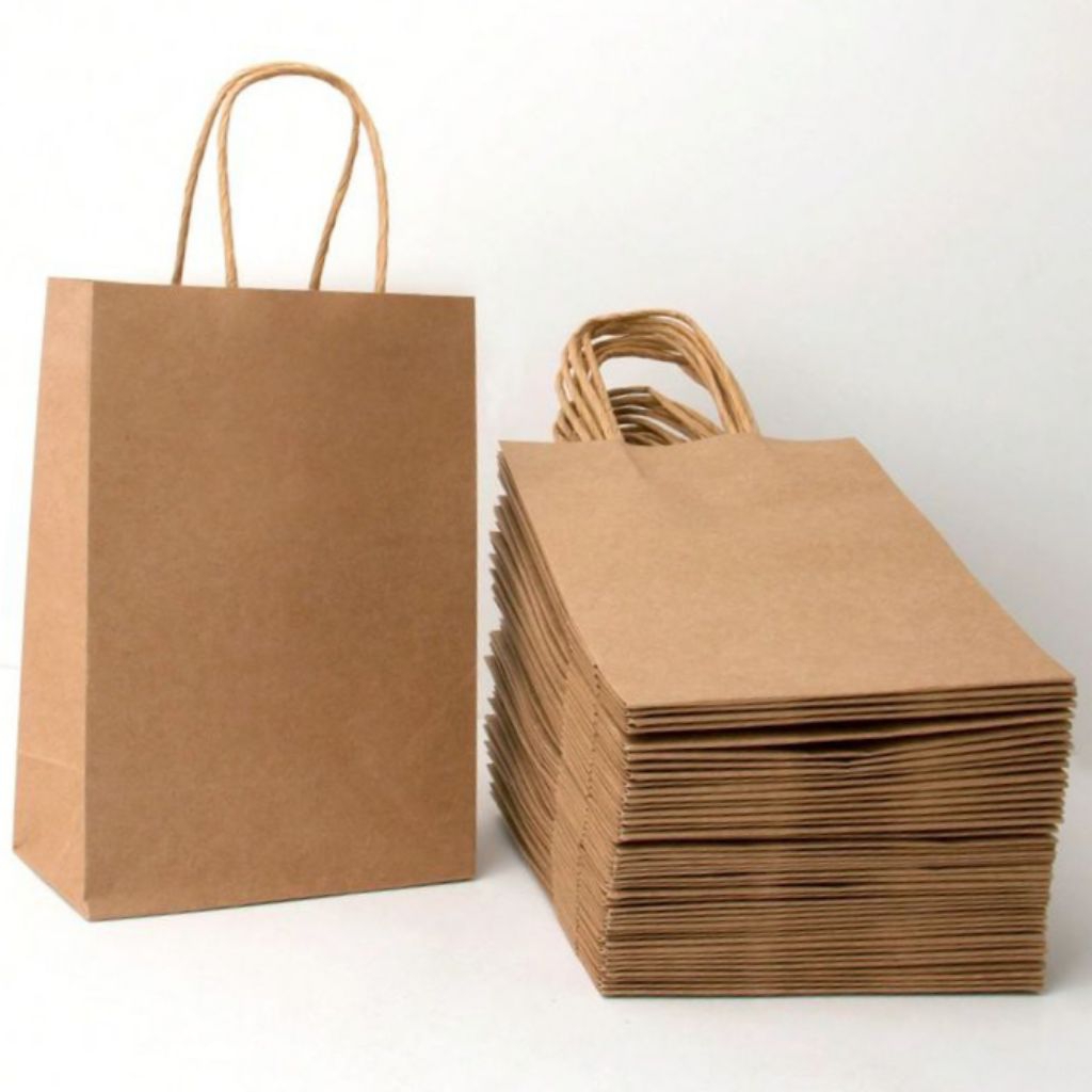 PaperBag Polos | Paperbag kraft | Shopping bag kraft polos | Paperbag Shopping Bag | Tas Kertas Polo