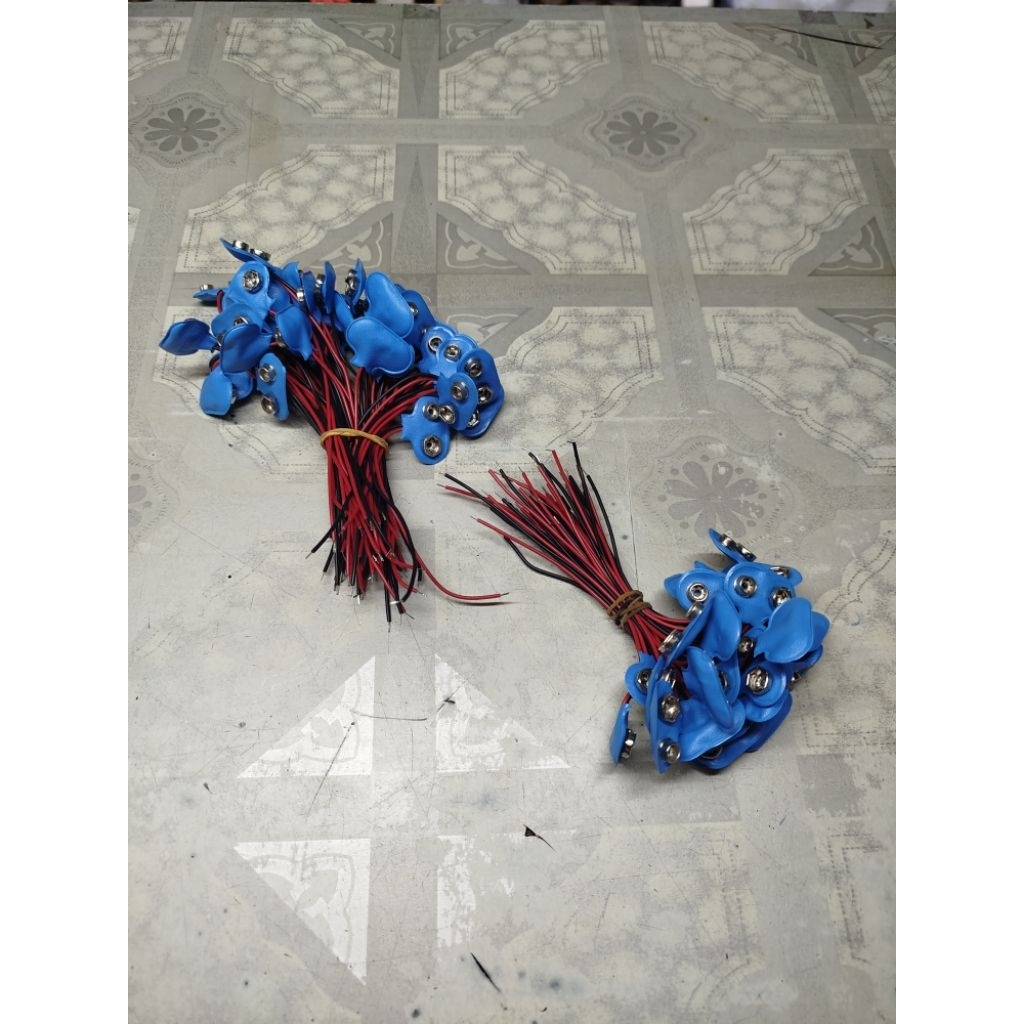 kancing batre 9volt klip batre kotak 9v