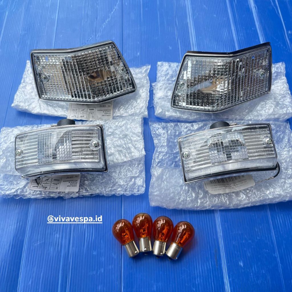 Lampu Sen Set Triom by Piaggio Mika Bening utk PX, Excel, dkk