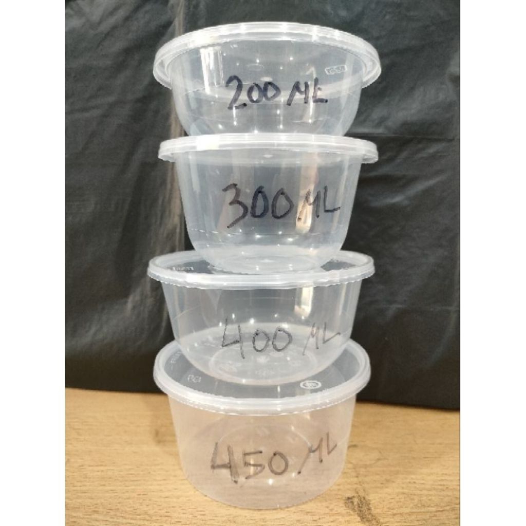 Twinwall bulat /mangkok 200ml,300ml,400ml,450ml 1pack isi 25pcs