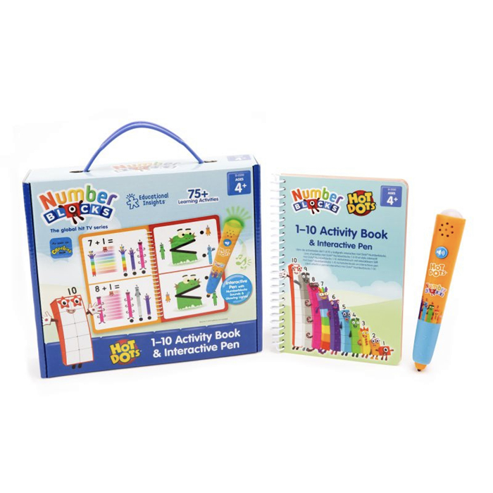 Educational Insights Hot Dots Numberblocks Activity Book & Interactive Pen, Interactive Learning Boo