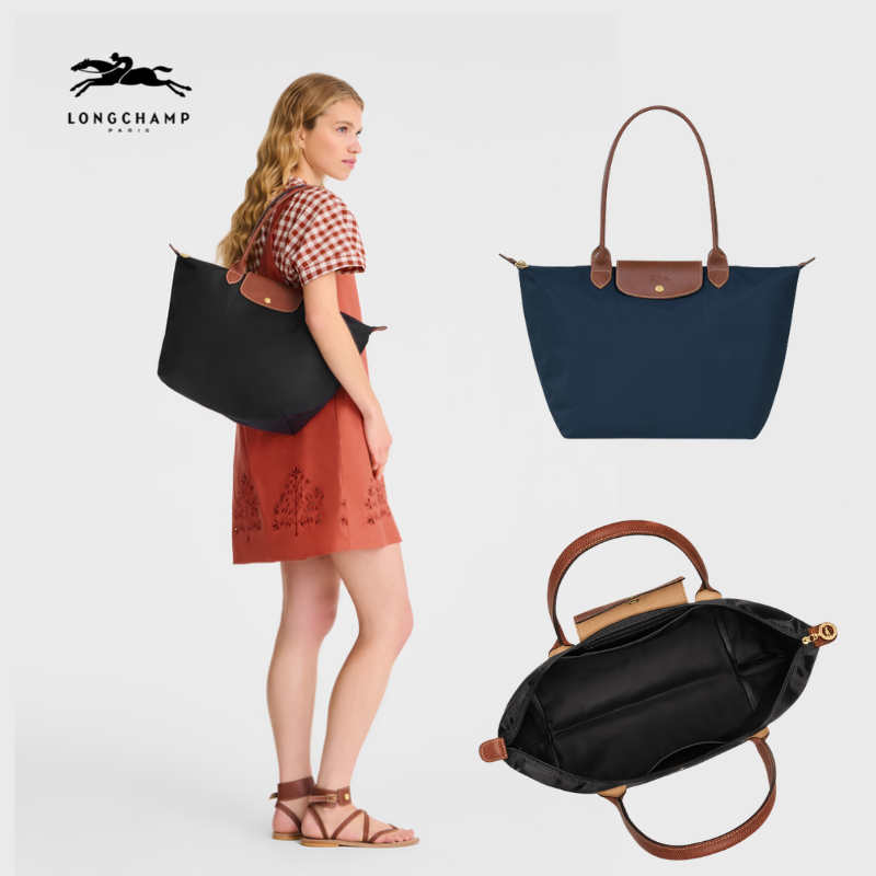 [New Arrival] Longchamp Tote Bag Tas Nilon Wanita Bag Anti Air Tas Import Branded Bag ORI