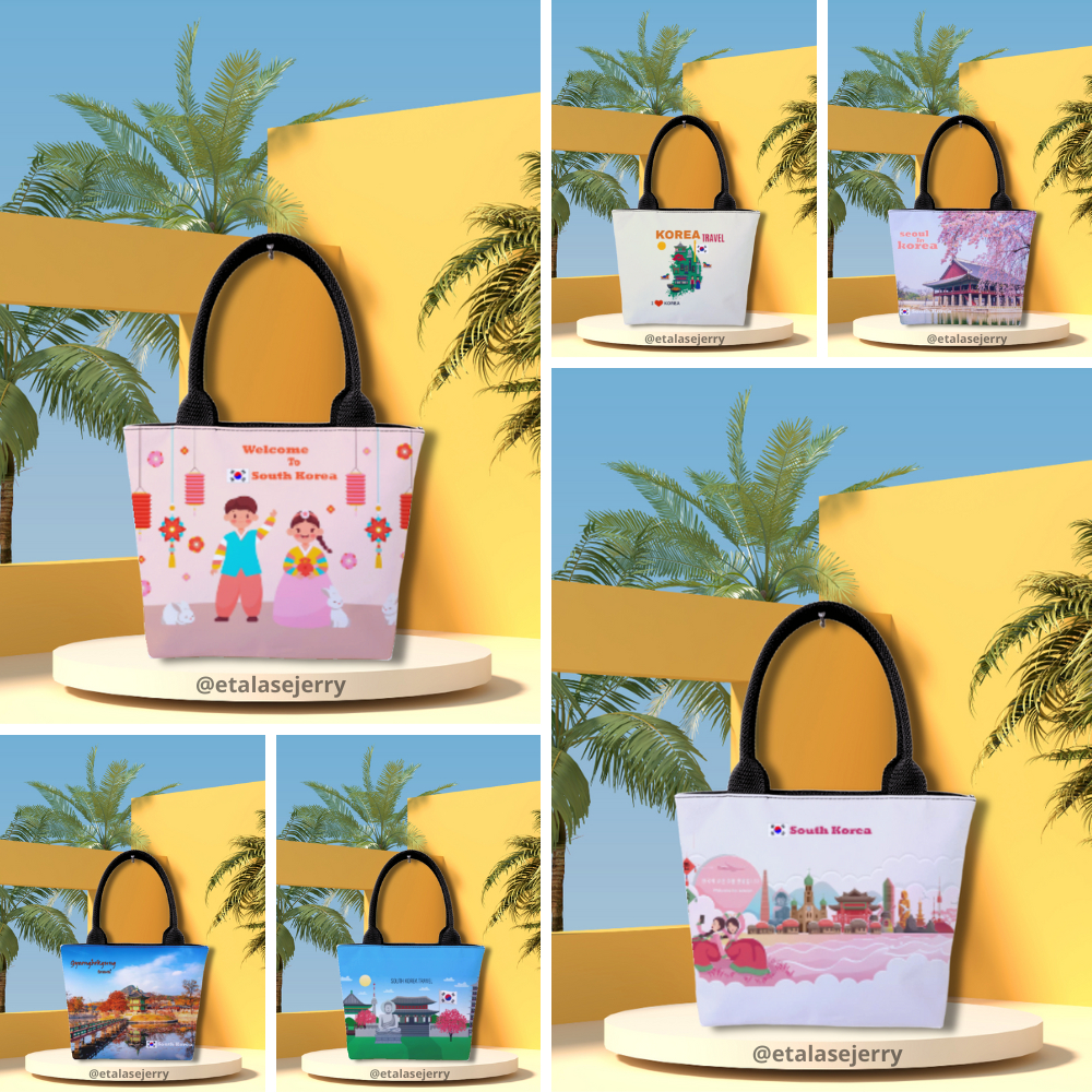 [Mini] Tas Souvenir Tote Bag - Top Handle Bag Wanita Korea