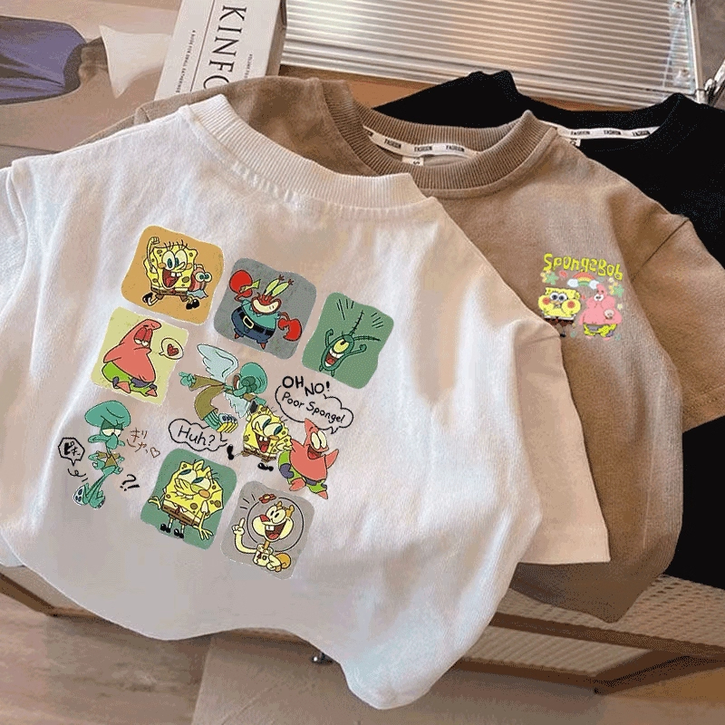 Animasi kartun Amerika lengan pendek dicetak t-shirt pasangan lesbian