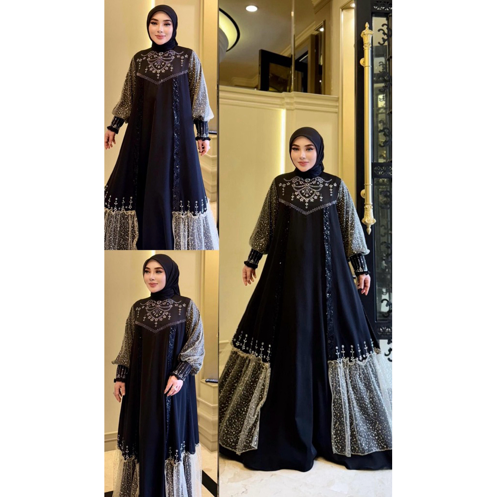gamis cardi mewah ori by Shellasaukia CAHAYABUTIQ