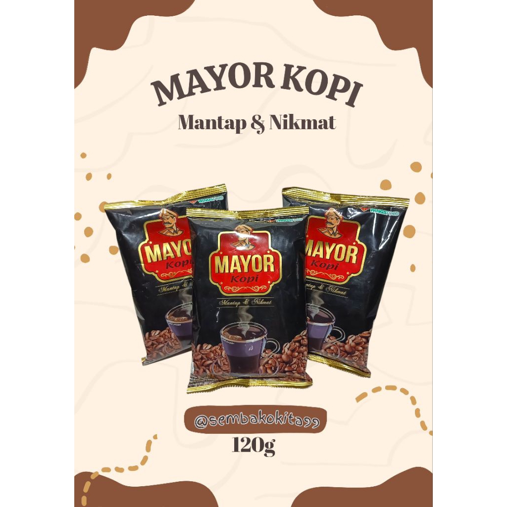 

Mayor Kopi Bubuk Hitam Kemasan 120gr