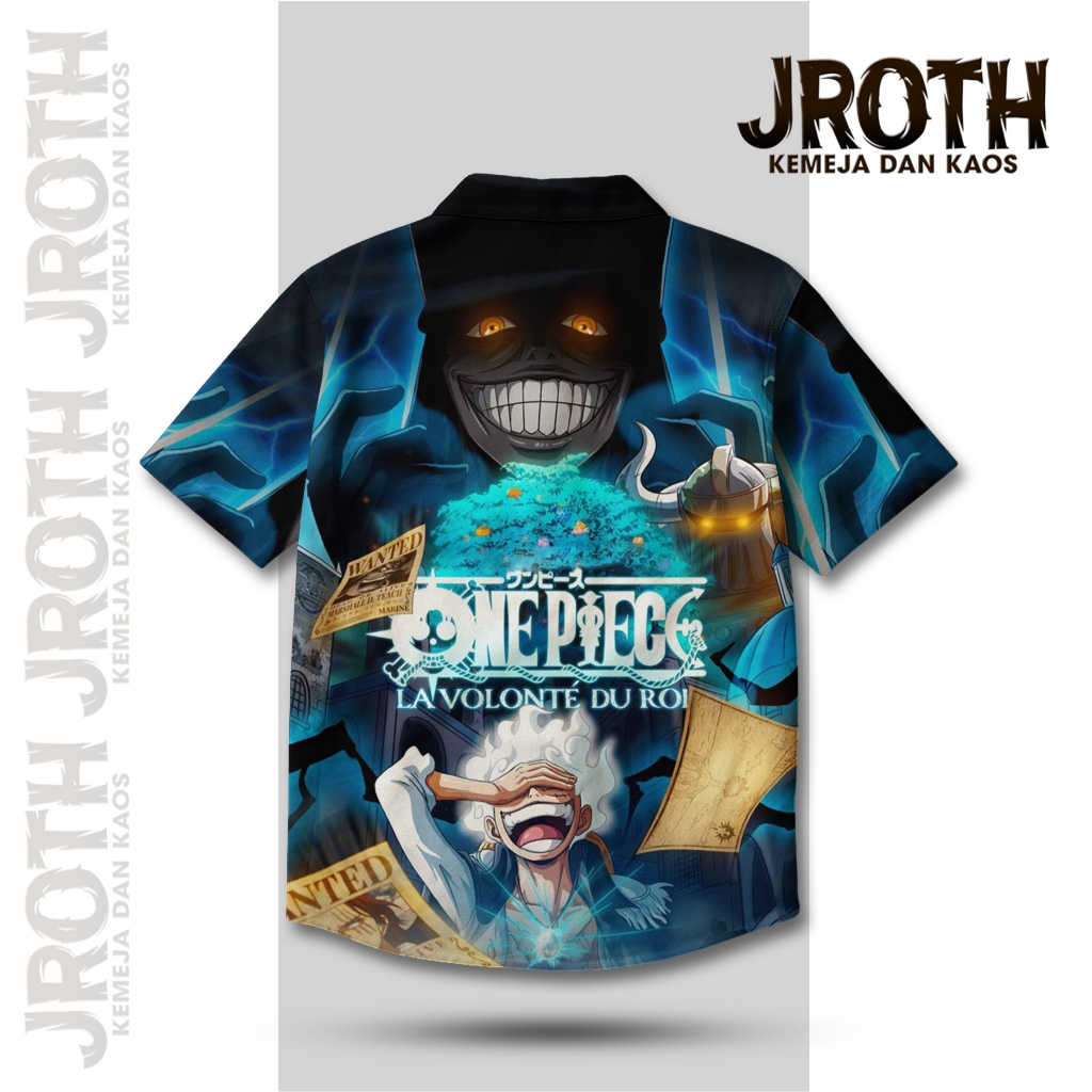 JROTH.WEAR Kemeja One Piece Gear 5 Luffy Joyboy Baju Anime Pria Unisex | JT-58