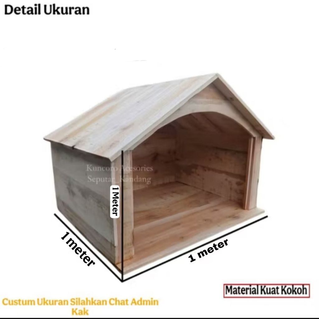 Kandang Kucing Anjing Besar Kandang Guede Banget Vernis Full