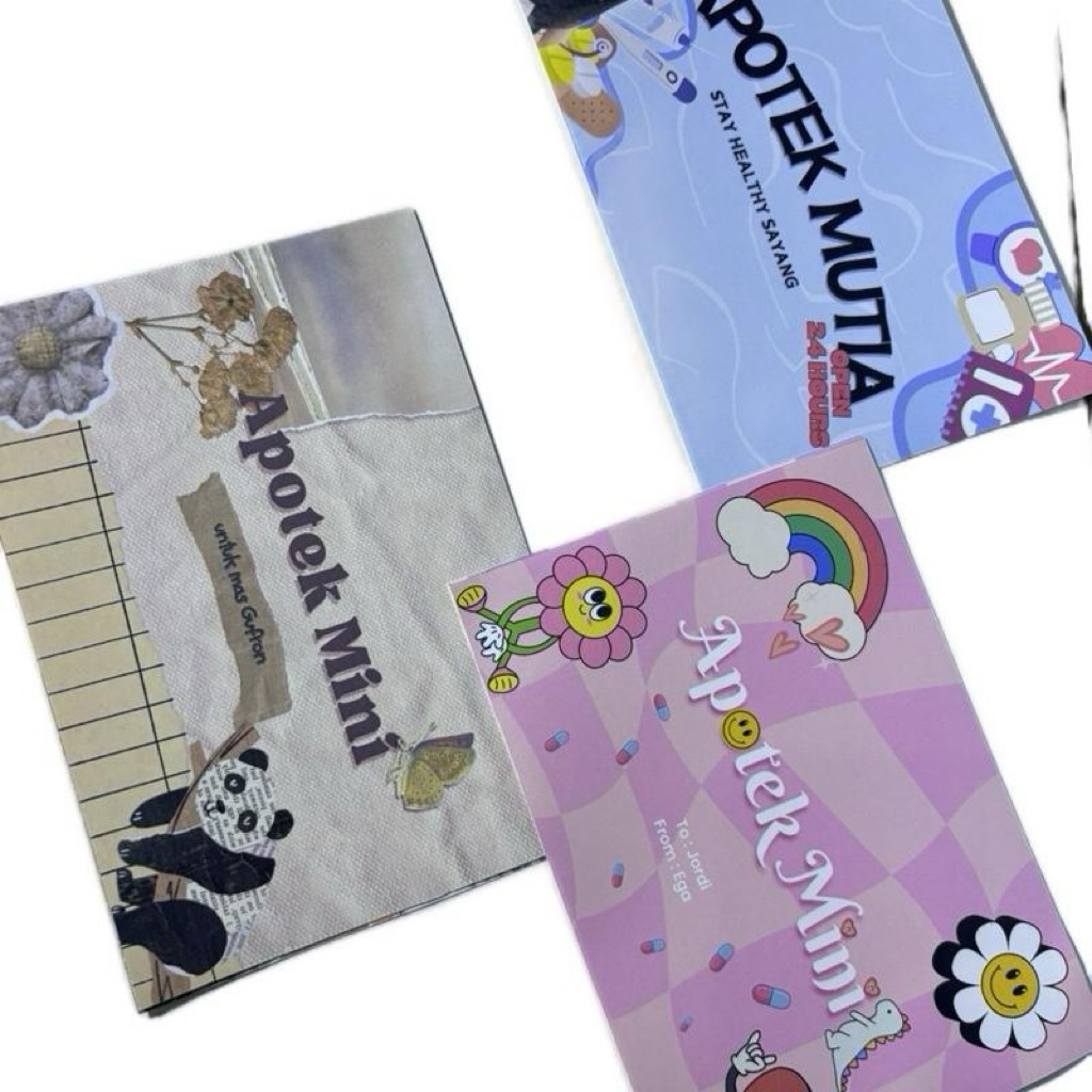 STICKER BOX APOTEK MINI - Request stiker only untuk box apotek mini - stiker luar dan dalam box apot