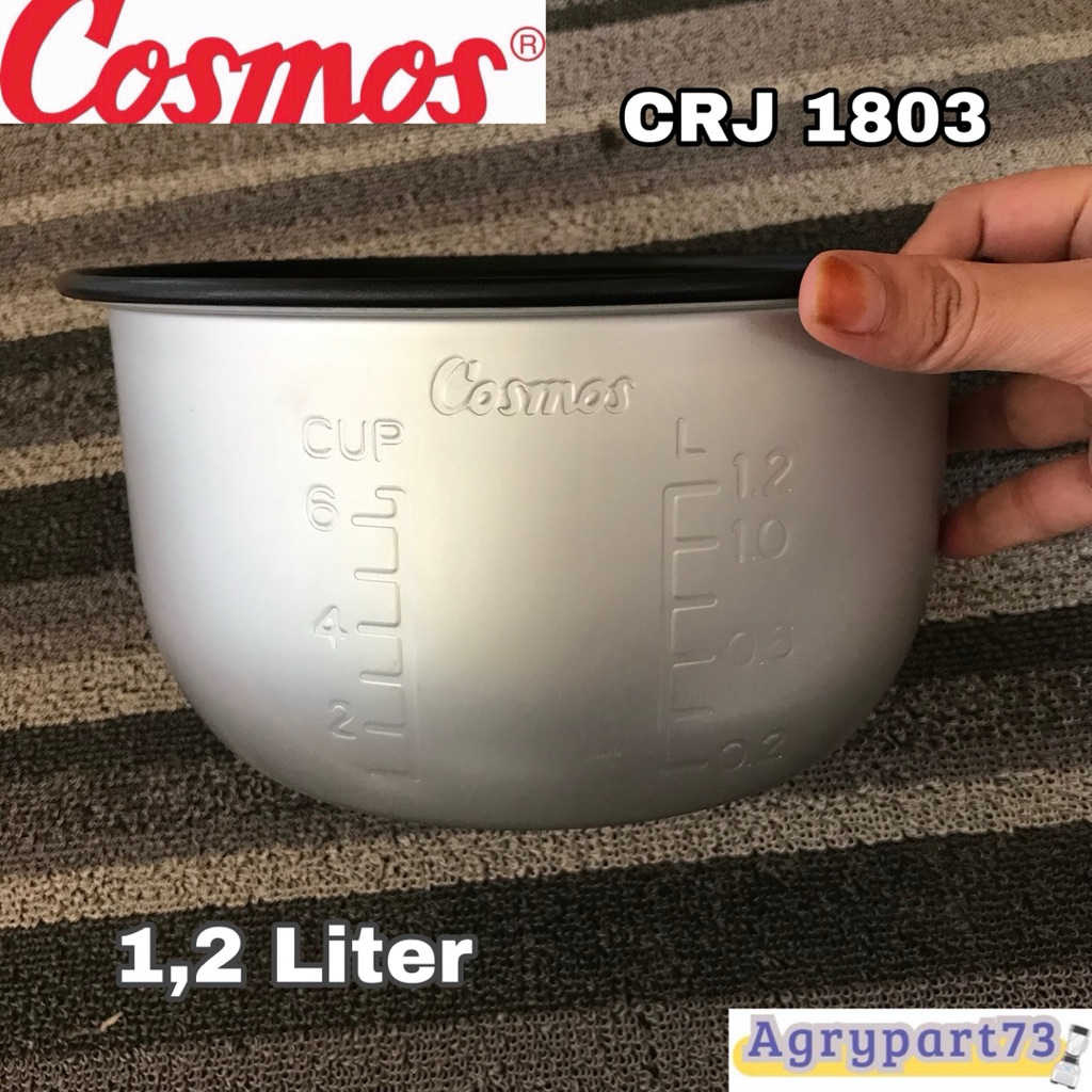 Panci Magic Com Cosmos CRJ 1803 1,2 Liter Original + Free Bubble dan Dus