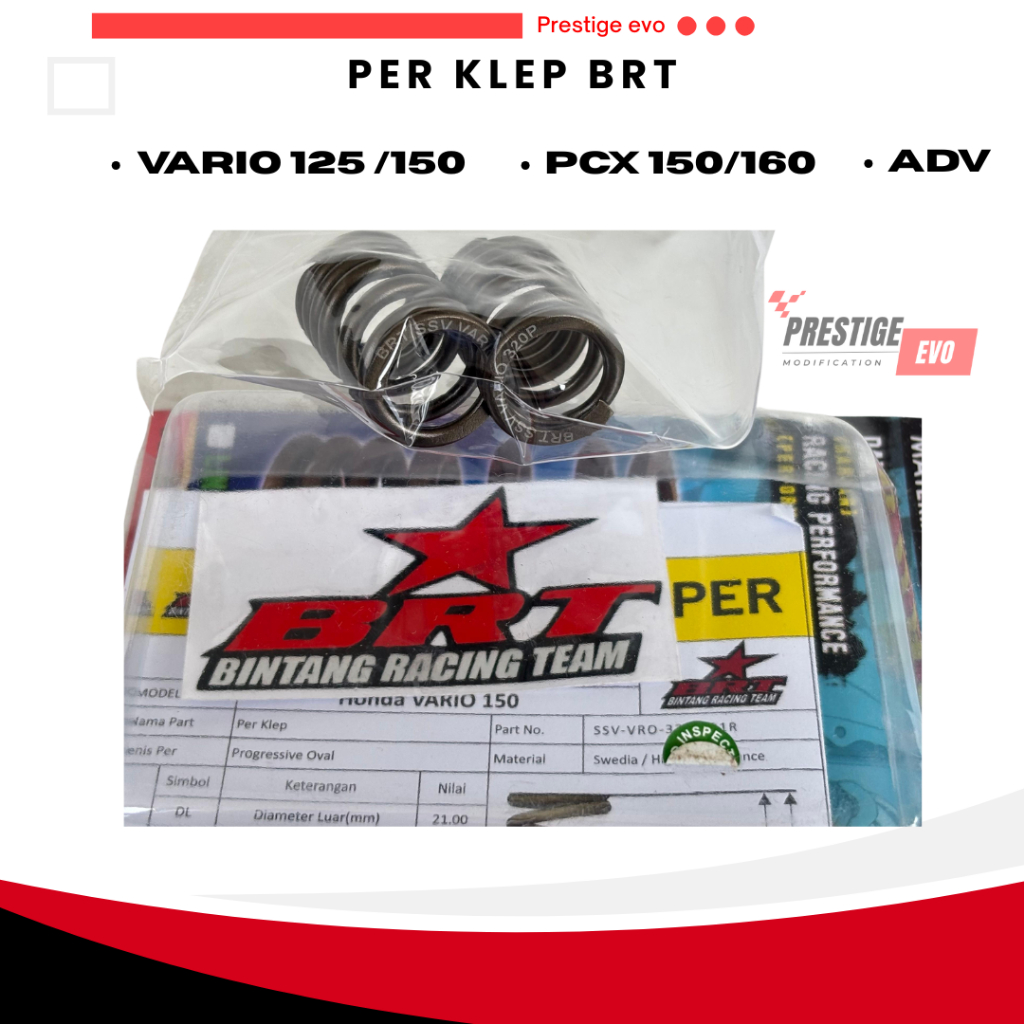 Per Klep BRT Vario 150 PCX ADV 150 BRT Per Klep Progresif Per Klep Super BRT